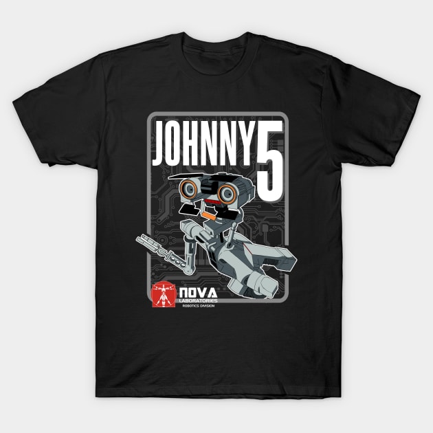 Nova Laboratories Johnny Five T-Shirt by Meta Cortex